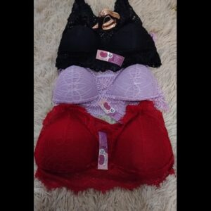 Sutiã nadador com bojo rendado