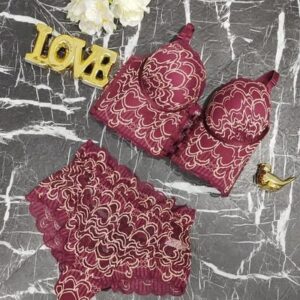 Conjunto cropped bicolor marsala